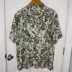 Tommy Bahama 100% Silk Sandy Cape Vines Hawaiian Camp Shirt Size XL
